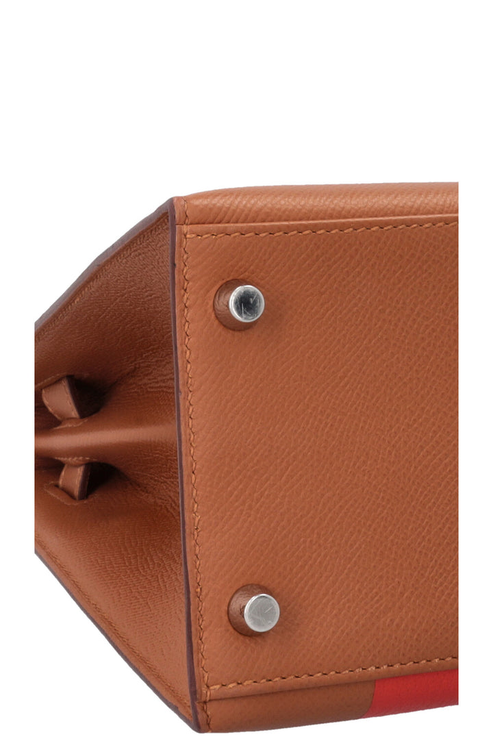 HERMÈS Kelly 28 Sellier Kellygraphie Lettre H Epsom Gold