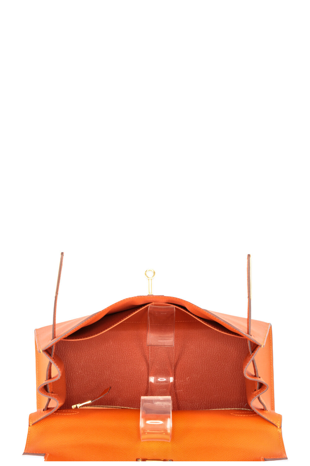 HERMÈS Kelly 28 Sellier Epsom Fire