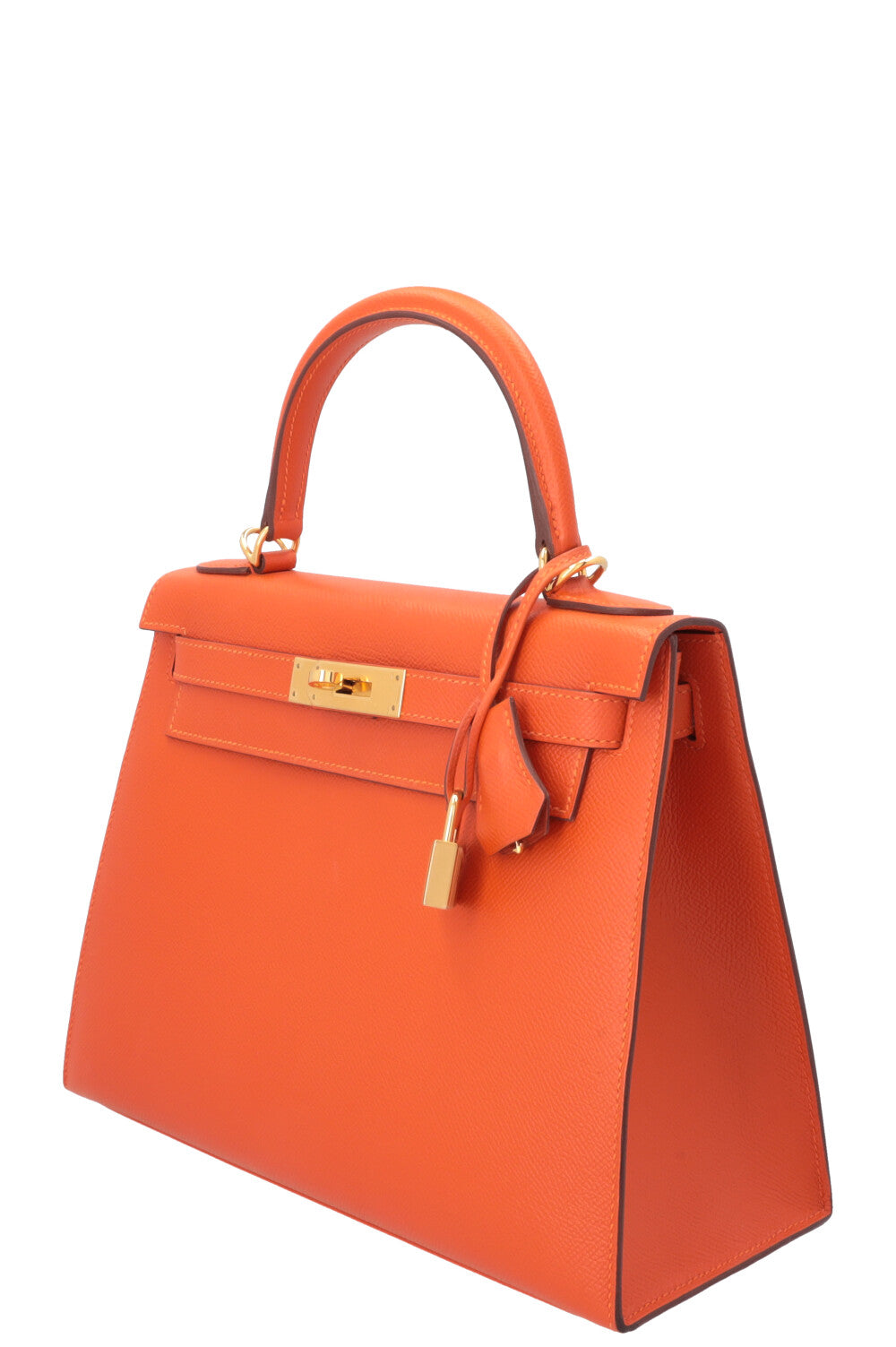 HERMÈS Kelly 28 Sellier Epsom Fire