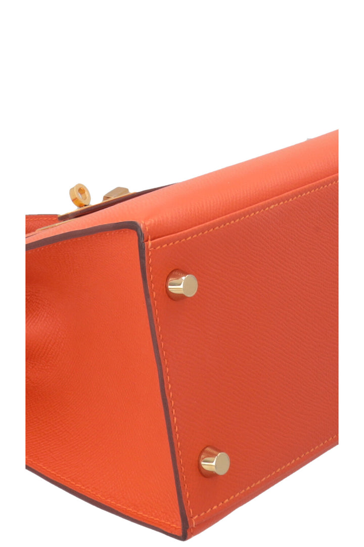 HERMÈS Kelly 28 Sellier Epsom Fire