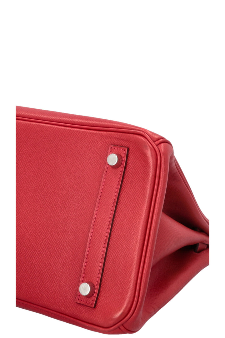 HERMÈS Birkin 30 Retourne Epsom Rouge Casaque
