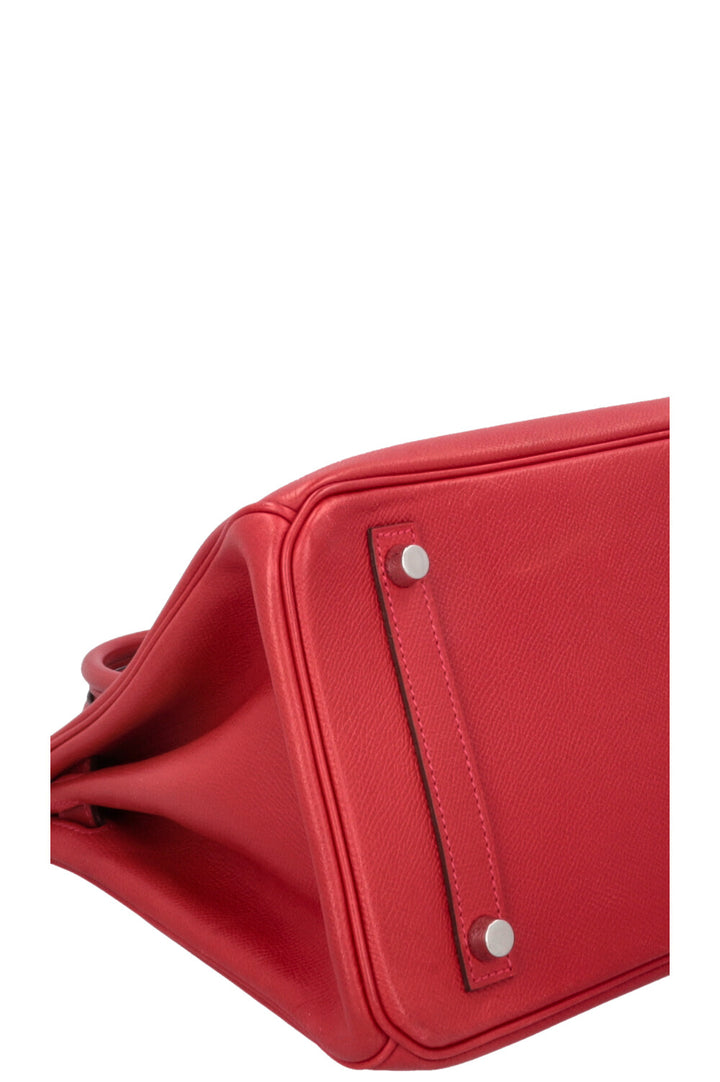 HERMÈS Birkin 30 Retourne Epsom Rouge Casaque