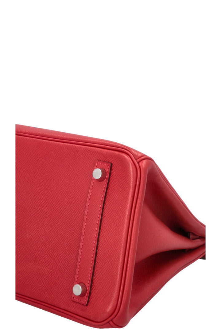 HERMÈS Birkin 30 Retourne Epsom Rouge Casaque