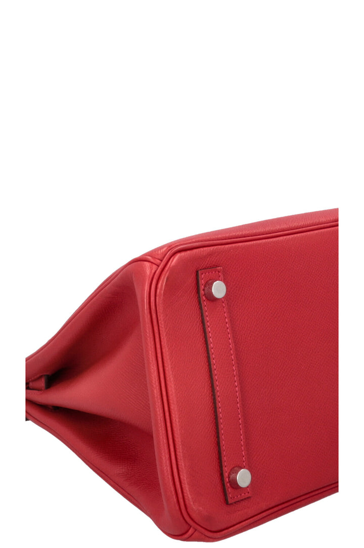 HERMÈS Birkin 30 Retourne Epsom Rouge Casaque