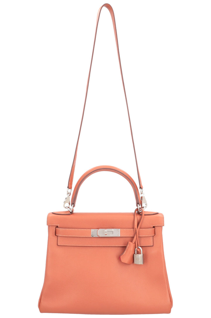HERMÈS Kelly 28 Retourne Evercolor Verso Blush Rose Jaipur