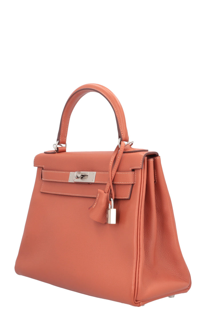 HERMÈS Kelly 28 Retourne Evercolor Verso Blush Rose Jaipur