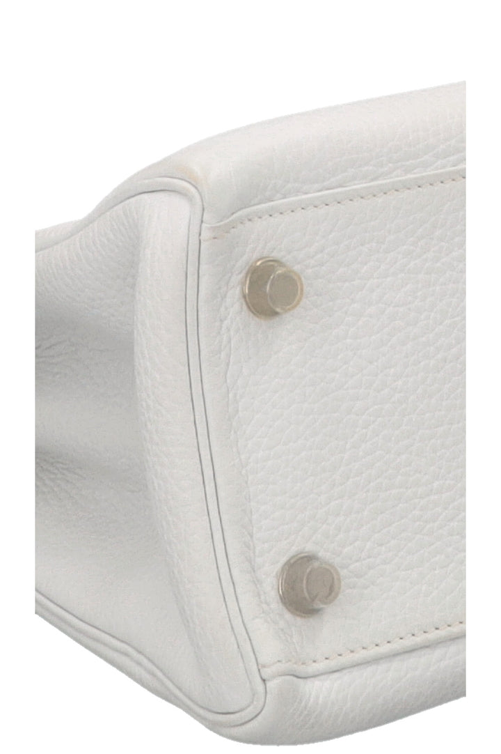 HERMÈS Kelly 28 Clemence Blanc