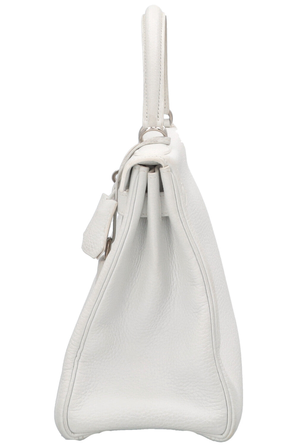 HERMÈS Kelly 28 Clemence Blanc