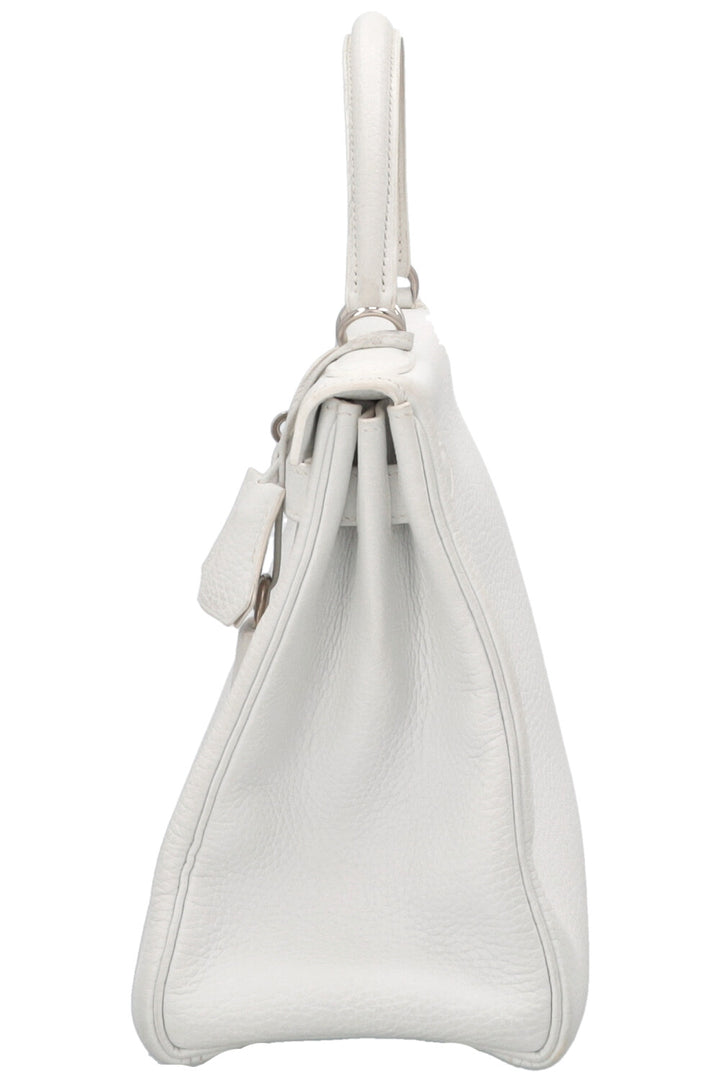 HERMÈS Kelly 28 Clemence Blanc