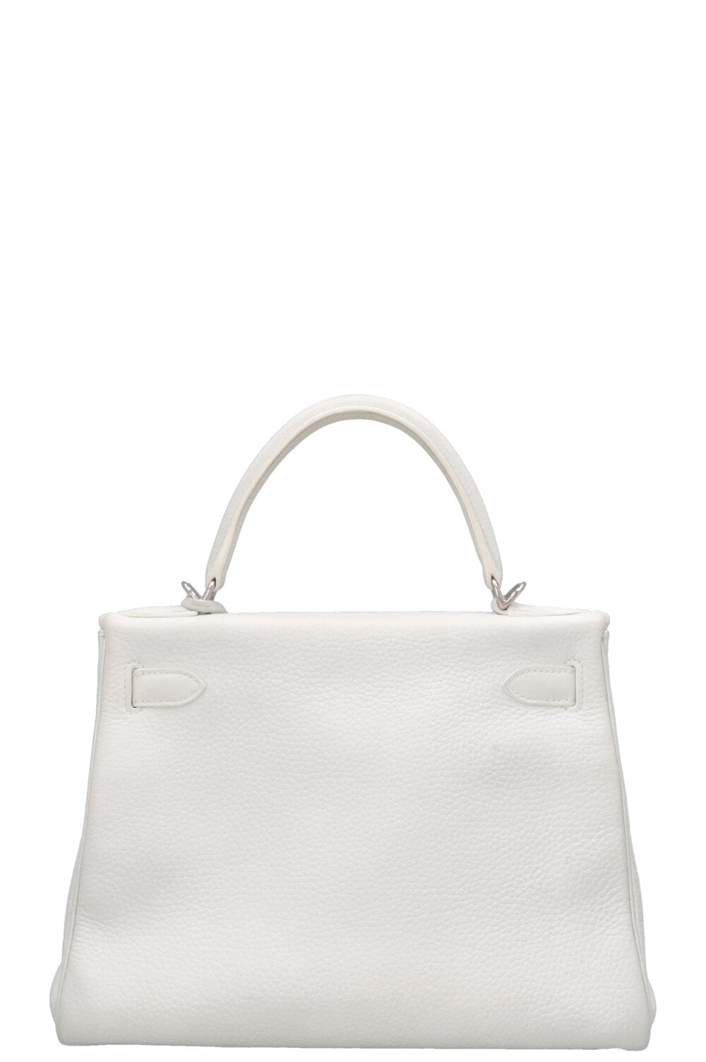 HERMÈS Kelly 28 Clemence Blanc