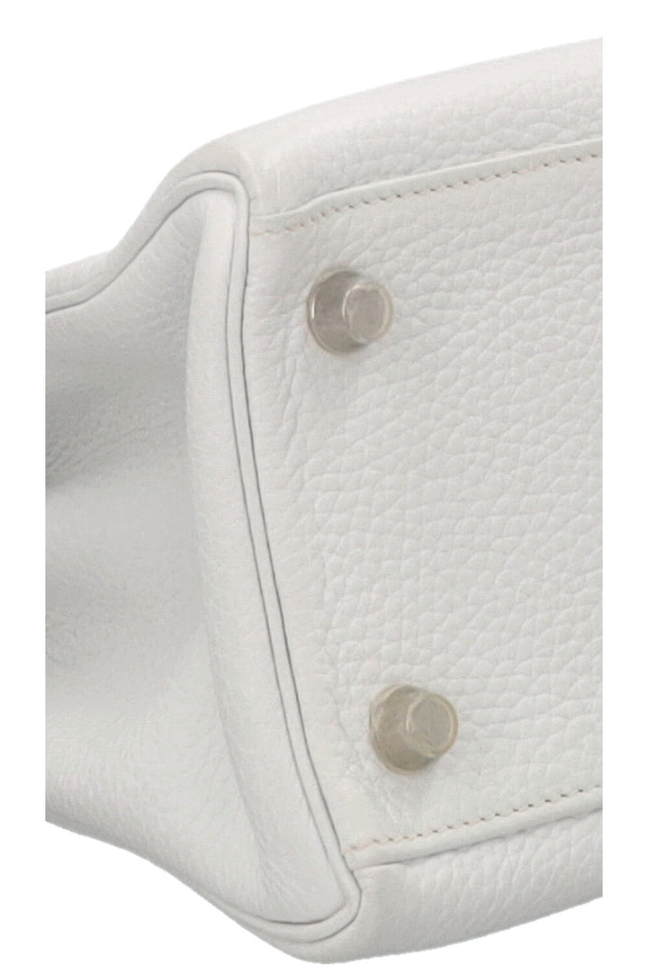 HERMÈS Kelly 28 Clemence Blanc