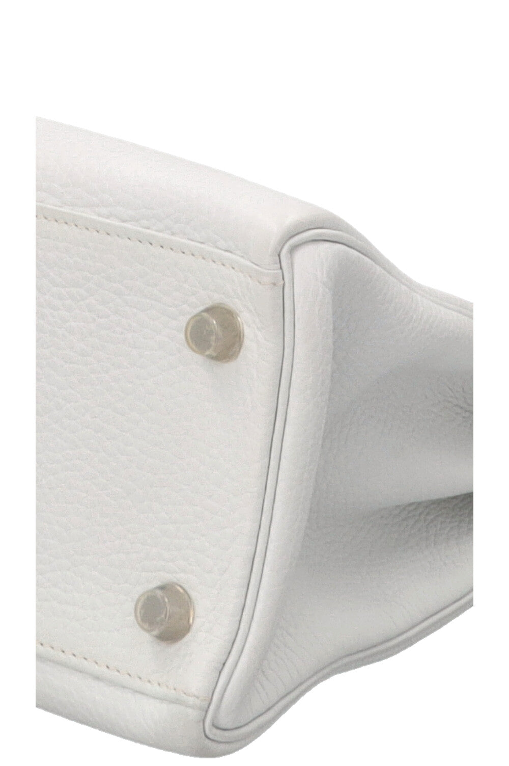 HERMÈS Kelly 28 Clemence Blanc