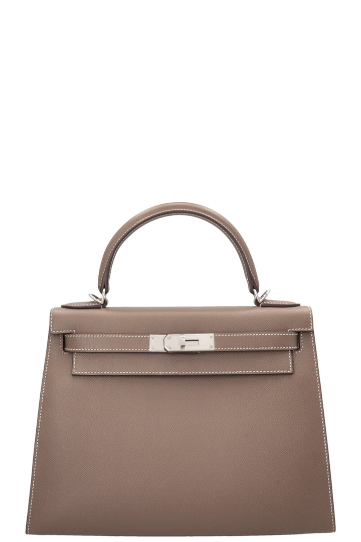 HERMÈS Kelly 28 HSS Sellier Epsom Étoupe