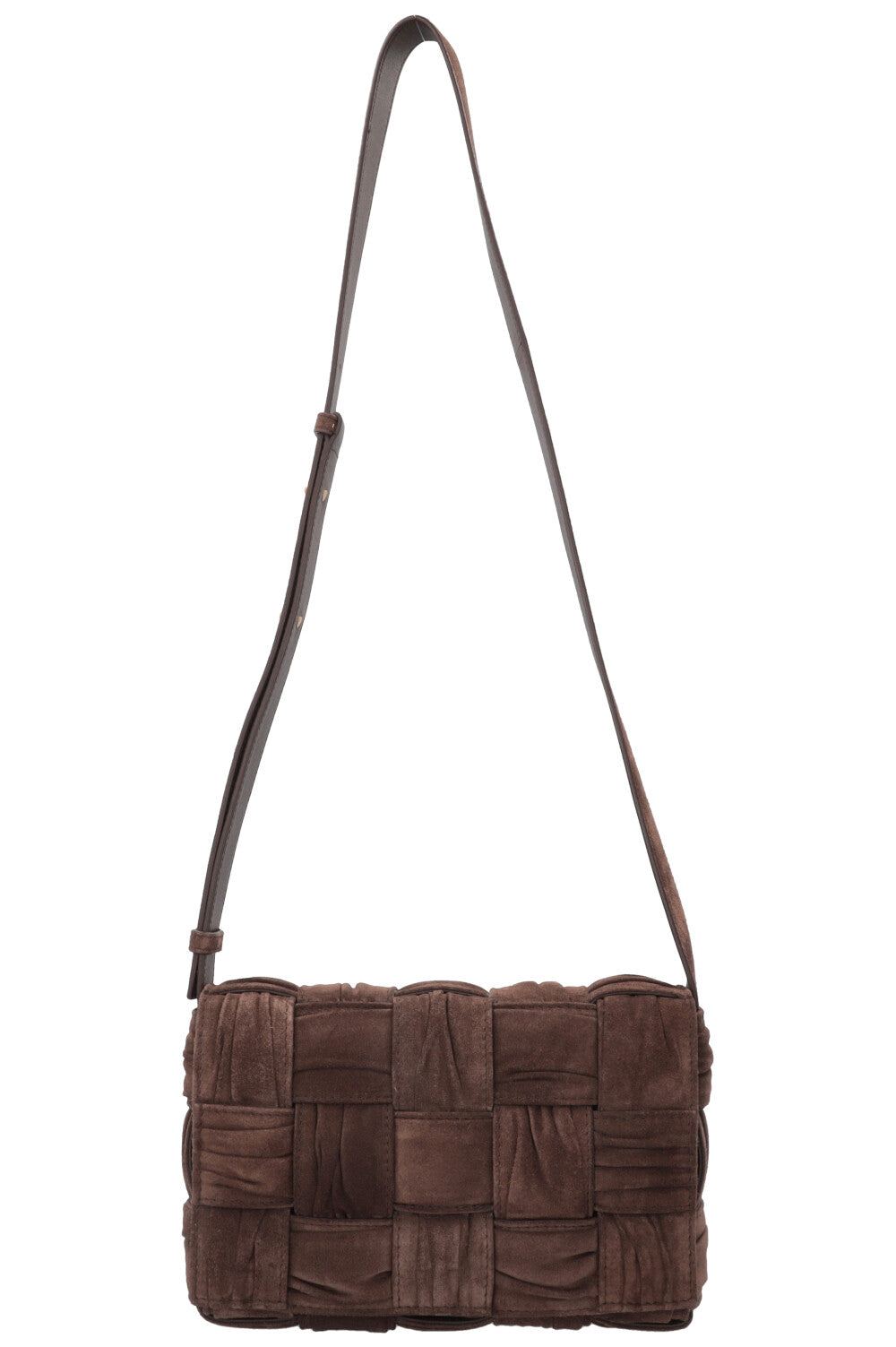 BOTTEGA VENETA Cassette Bag Suede Brown