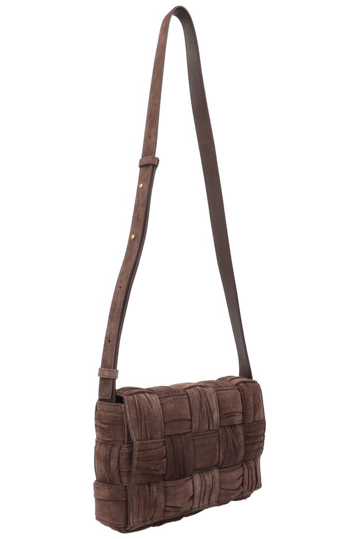BOTTEGA VENETA Cassette Bag Suede Brown