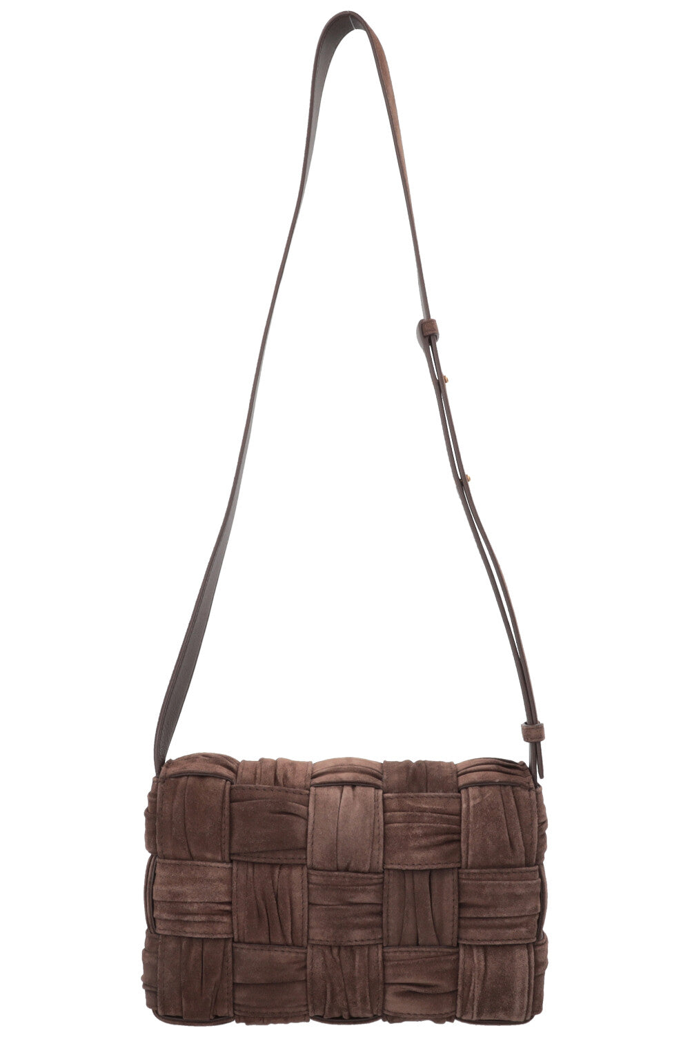BOTTEGA VENETA Cassette Bag Suede Brown
