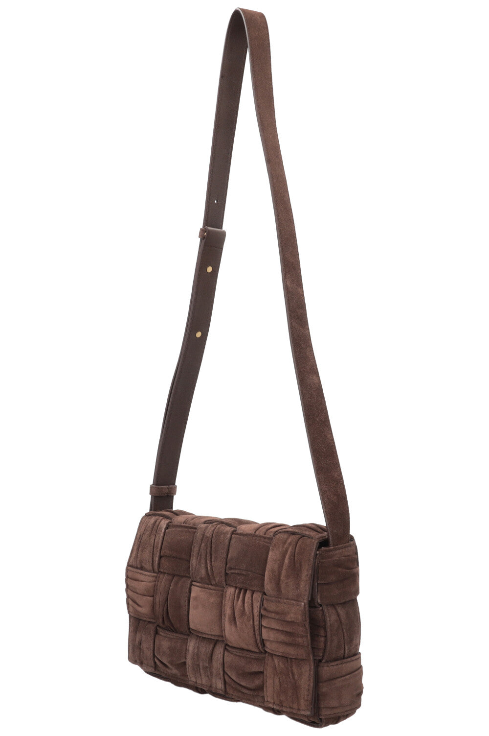 BOTTEGA VENETA Cassette Bag Suede Brown