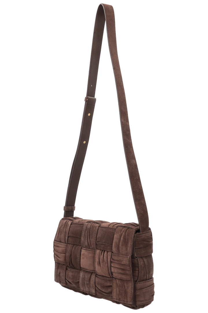 BOTTEGA VENETA Cassette Bag Suede Brown