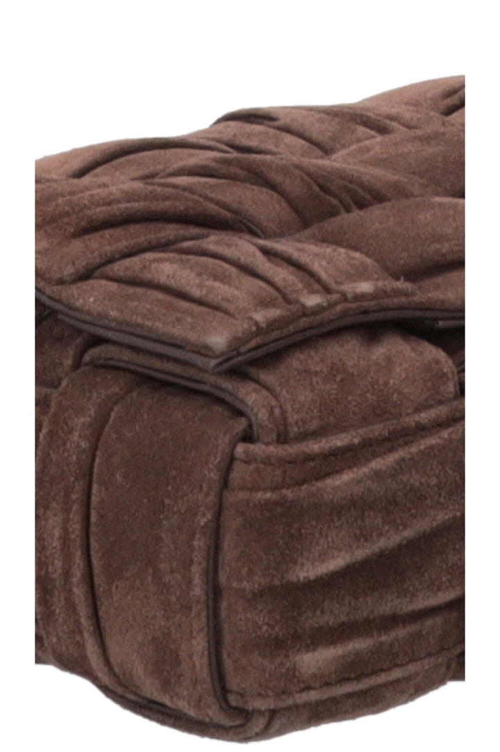 BOTTEGA VENETA Cassette Bag Suede Brown