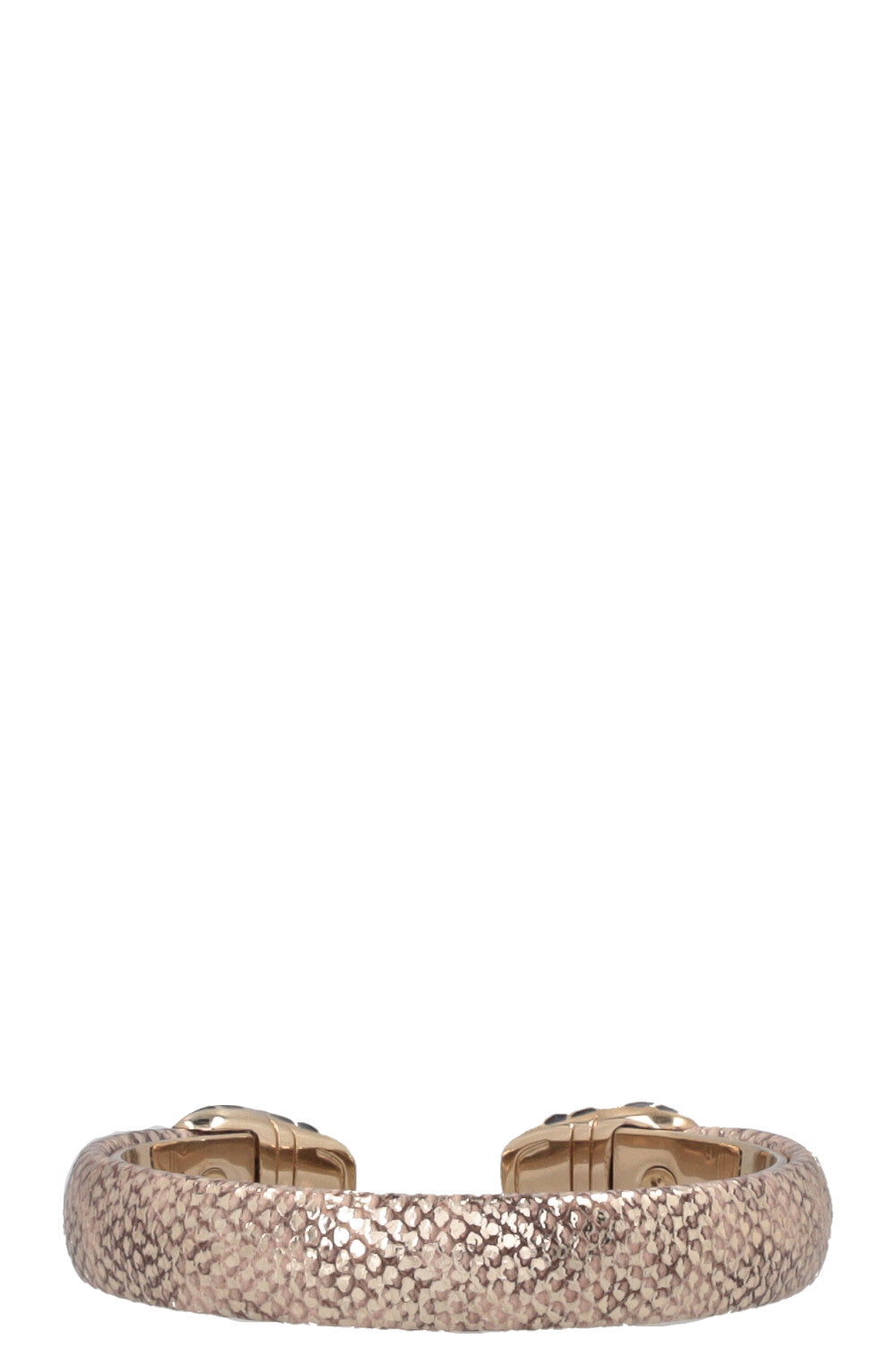 BVLGARI Serpenti Forever Cuff Leather Gold
