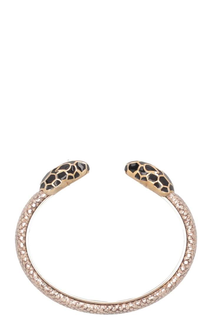 BVLGARI Serpenti Forever Cuff Leather Gold