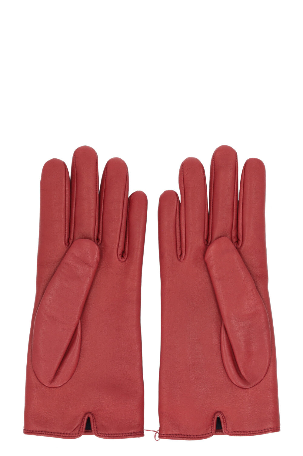 GUCCI Horsebit Gloves Leather Red