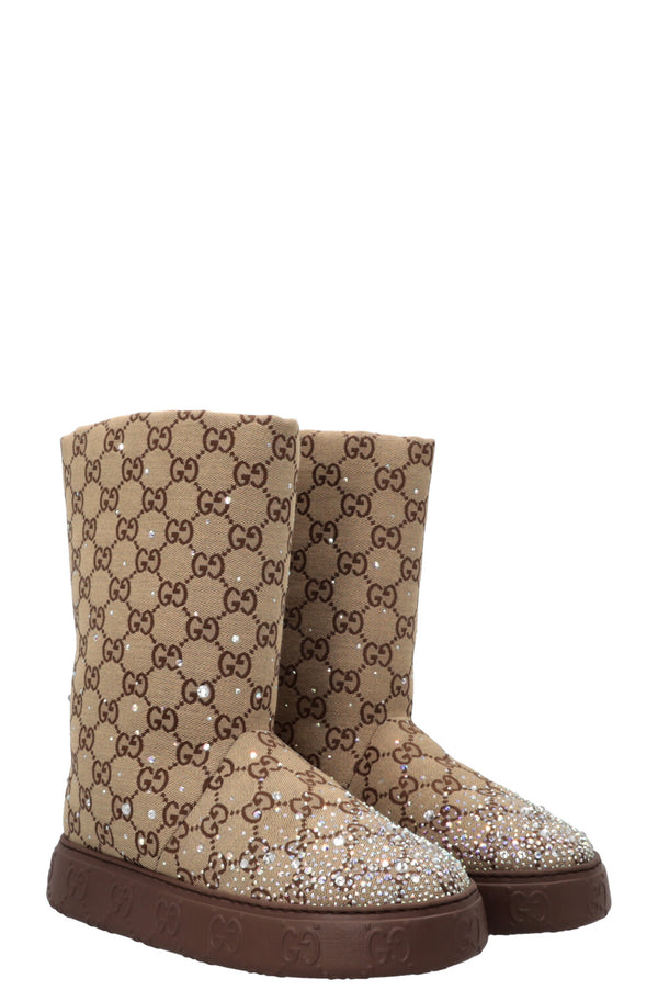Bottes GUCCI Crystal Supreme en toile