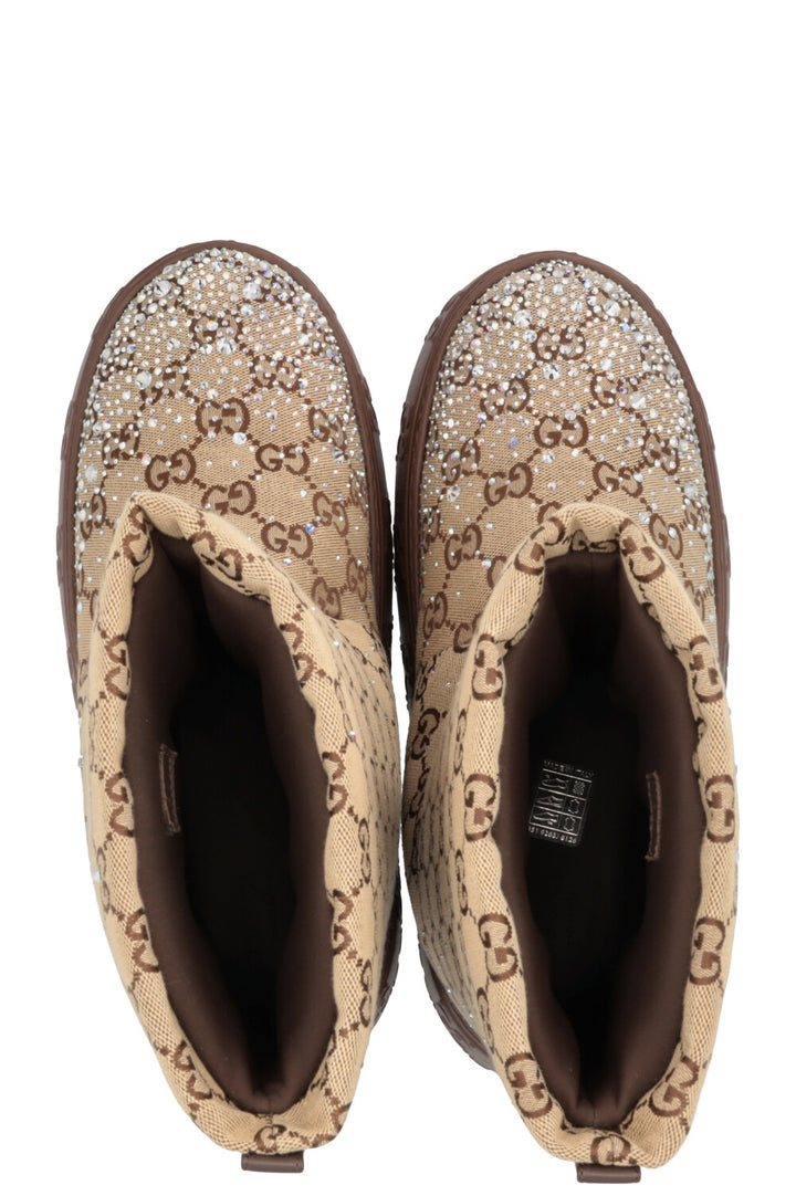 Bottes GUCCI Crystal Supreme en toile
