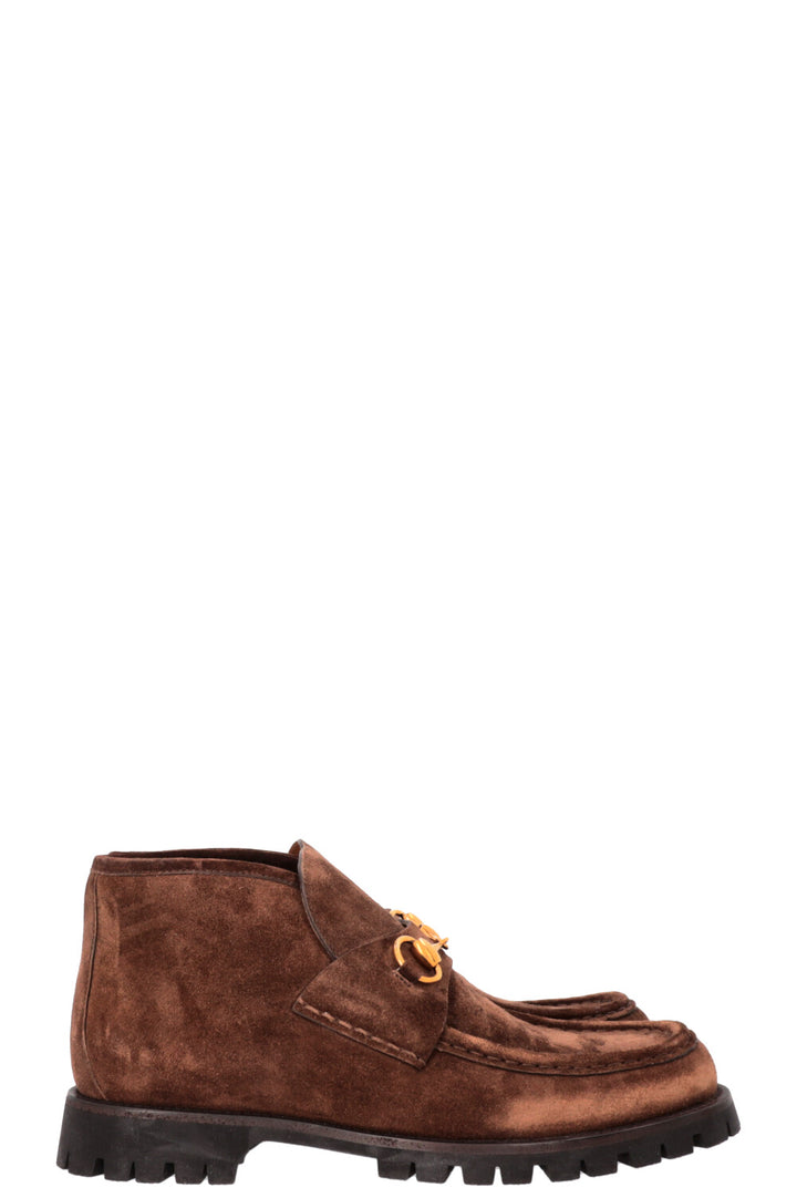 GUCCI Sylke Boots Suede Brown