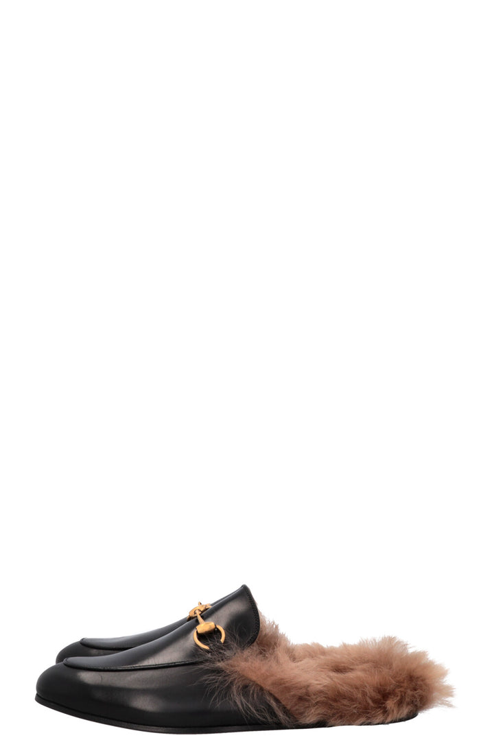 Mules Princetown noires de GUCCI