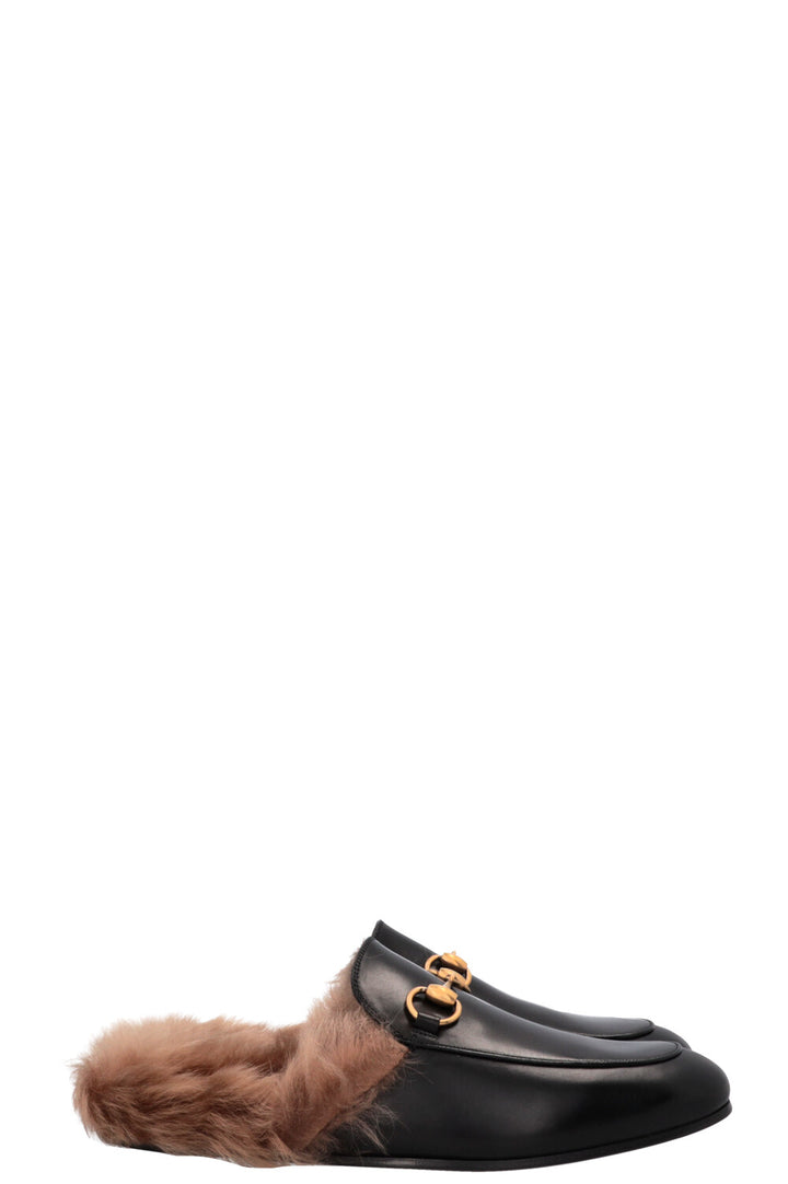 Mules Princetown noires de GUCCI