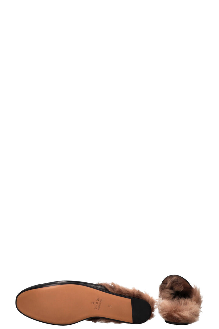 Mules Princetown noires de GUCCI