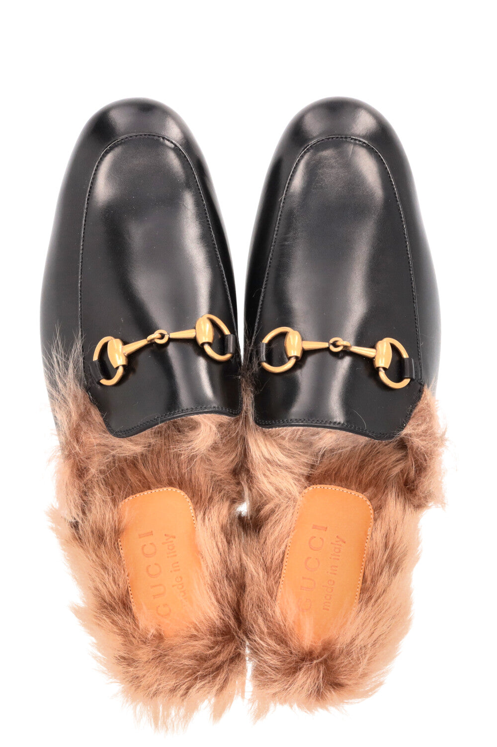 Mules Princetown noires de GUCCI