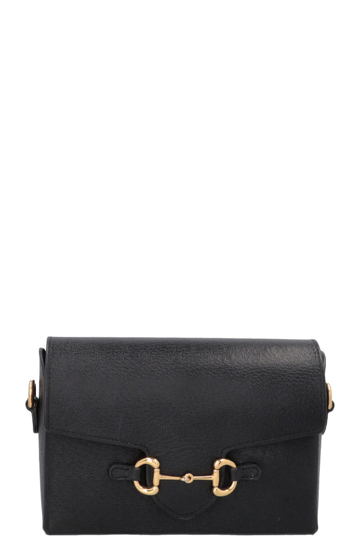 GUCCI Horsebit 1955 Mini Crossbody Bag Black