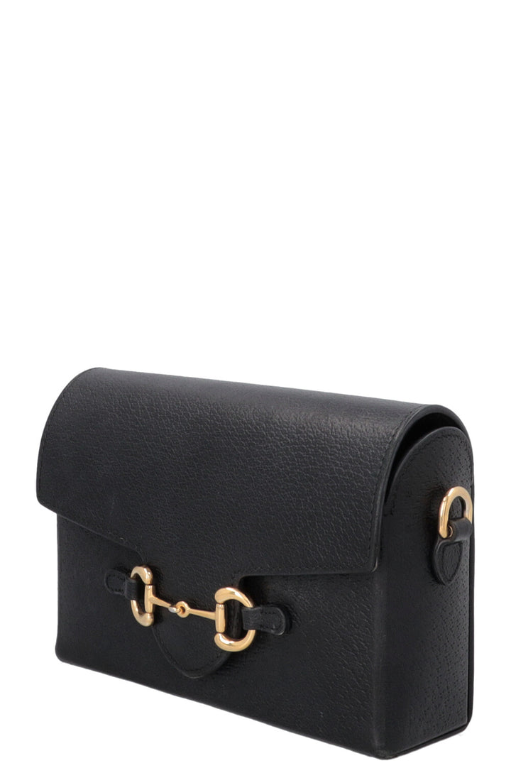 GUCCI Horsebit 1955 Mini Crossbody Bag Black