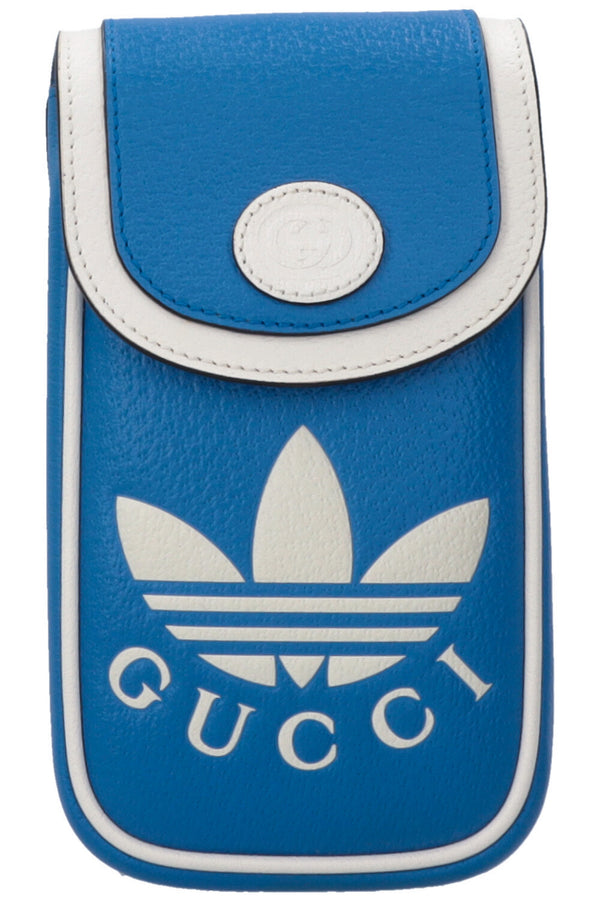 GUCCI X ADIDAS Interlocking G Messenger Bag Blue White