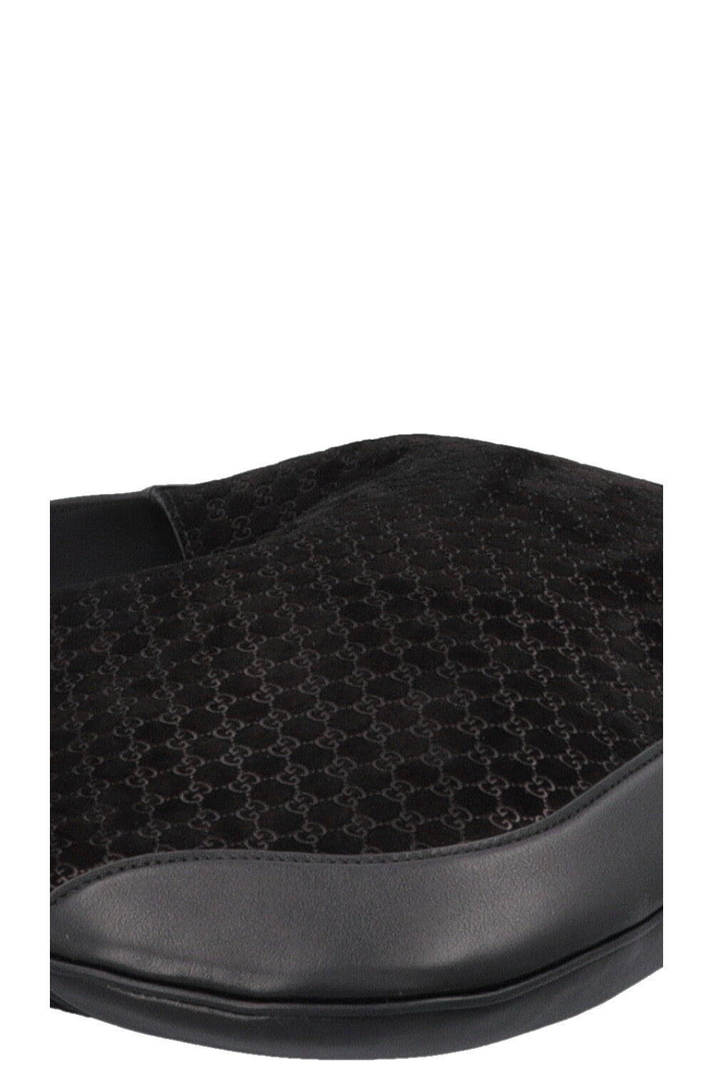 GUCCI B Shoulder Bag Suede Black