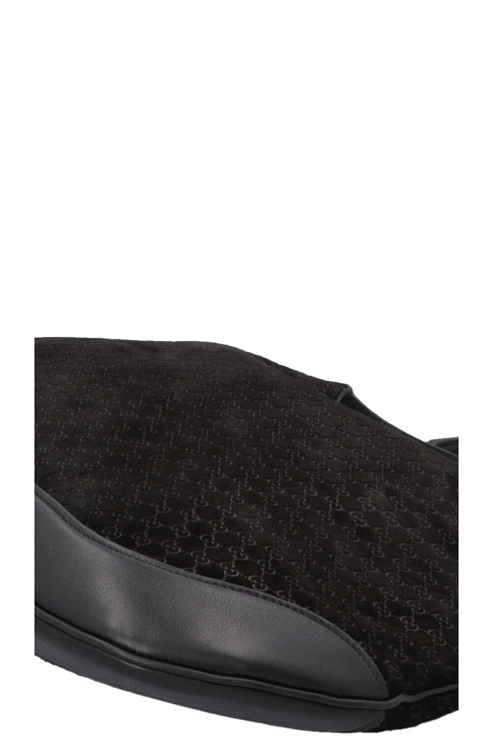 GUCCI B Shoulder Bag Suede Black