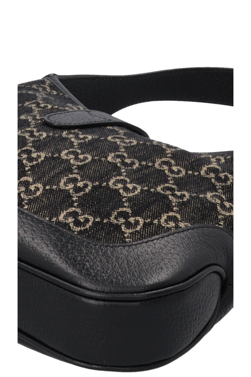 GUCCI Jackie 1961 Petit Modèle en Denim Noir