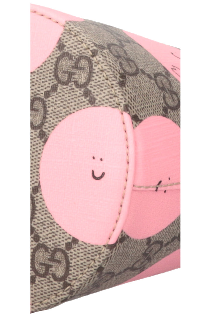 Sac GG Supreme Smile imprimé toile GUCCI rose jaune