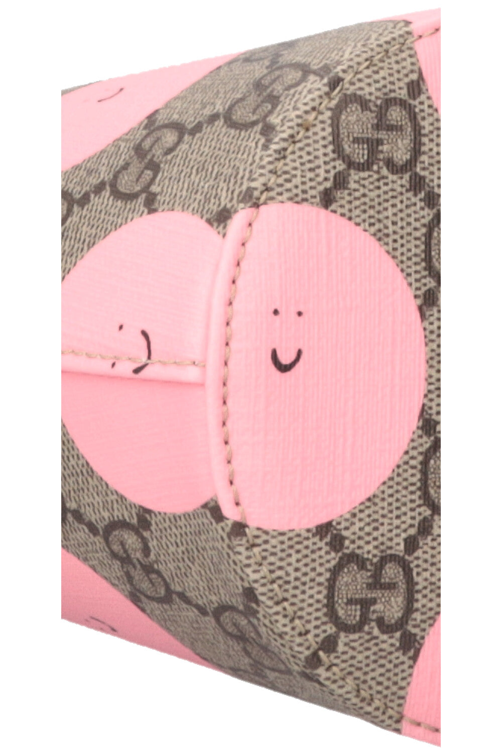 Sac GG Supreme Smile imprimé toile GUCCI rose jaune
