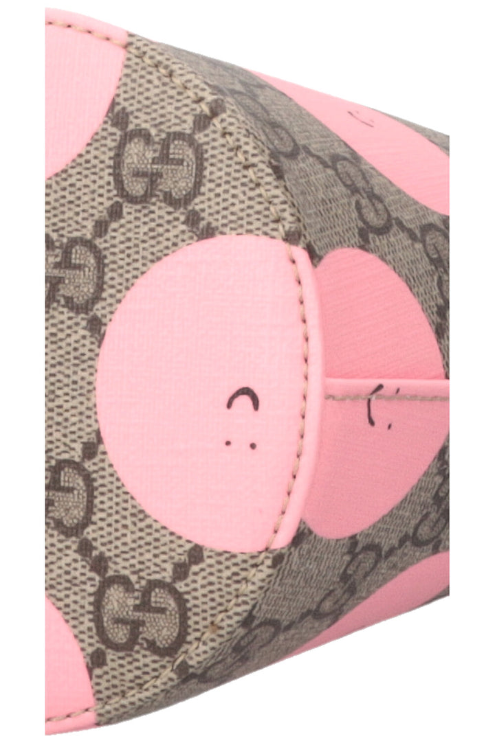 Sac GG Supreme Smile imprimé toile GUCCI rose jaune