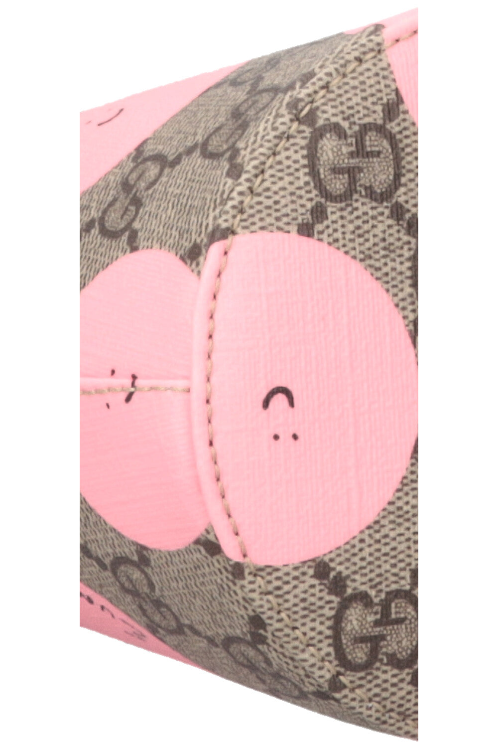 Sac GG Supreme Smile imprimé toile GUCCI rose jaune