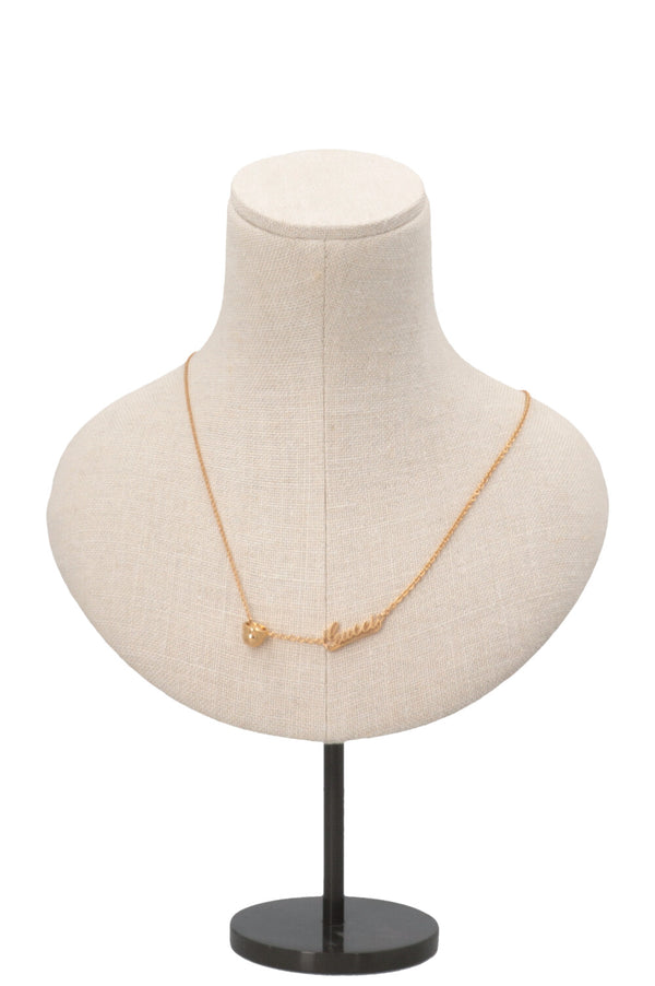 Collier GUCCI Logo Or