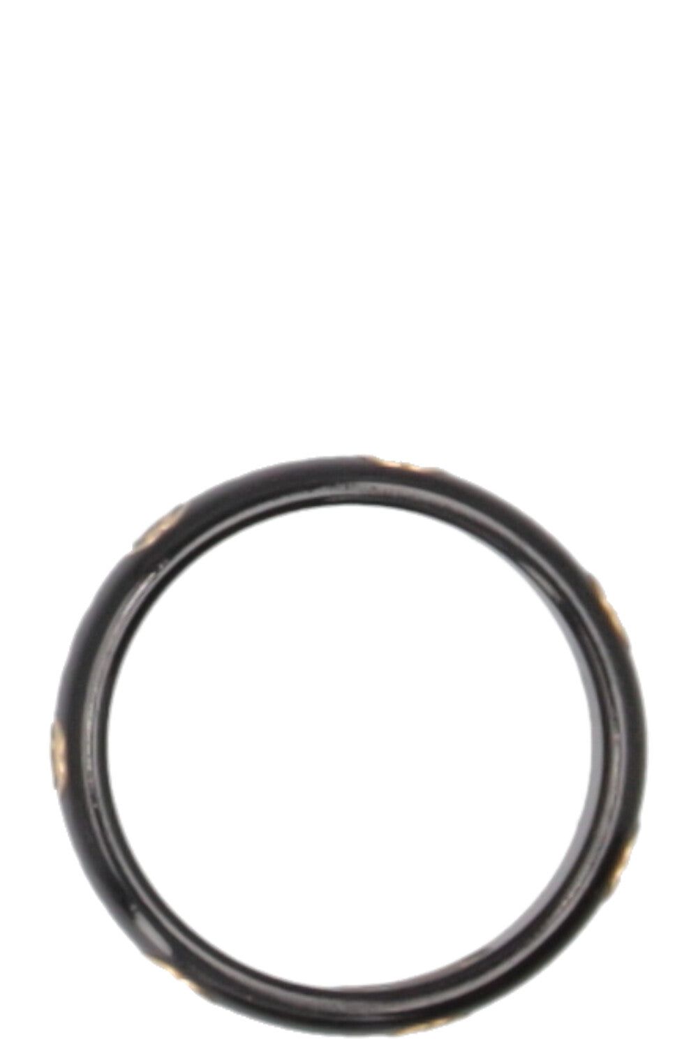 GUCCI Icon Interlocking GG Ring Black Gold