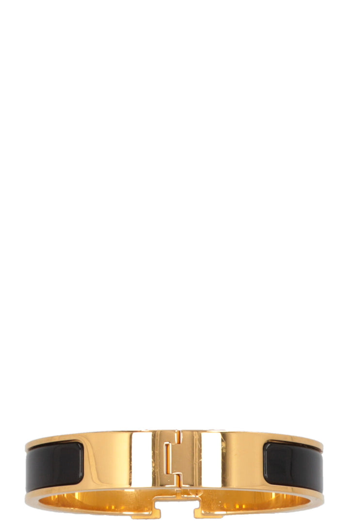 HERMÈS Clic H Bracelet Black Gold