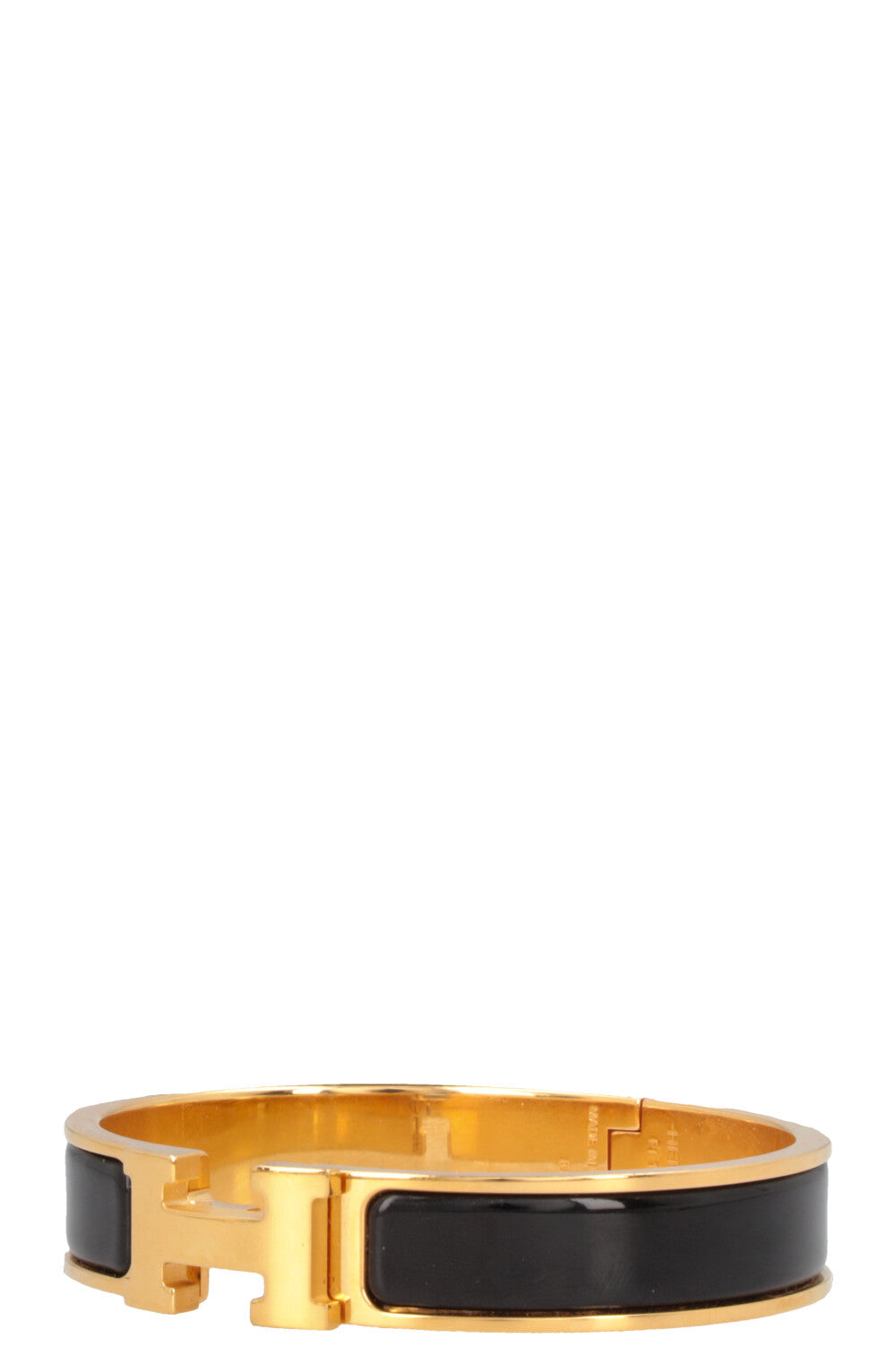HERMÈS Clic H Bracelet Black Gold