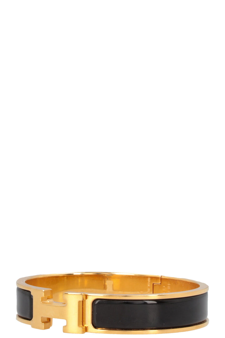 HERMÈS Clic H Bracelet Black Gold