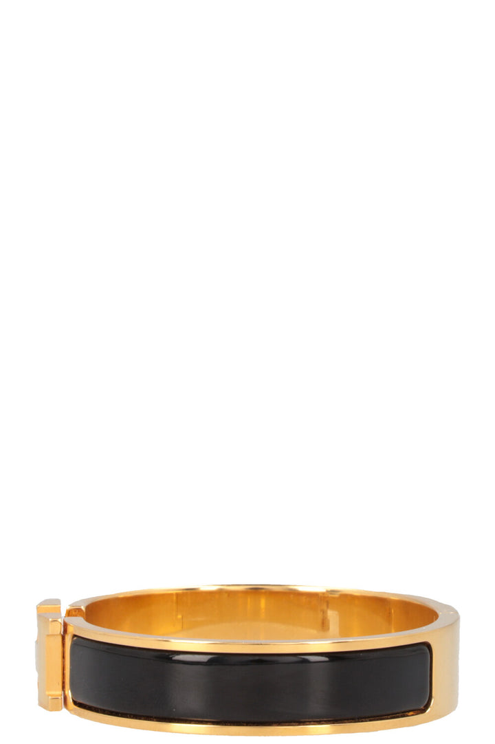 HERMÈS Clic H Bracelet Black Gold