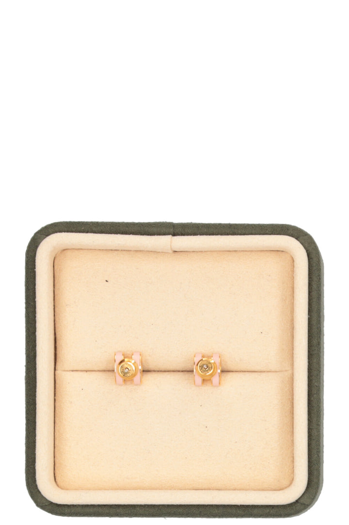 Boucles d'oreilles Mini Pop H HERMÈS roses